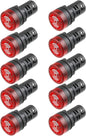 12V Flash Buzzer Alarm Beep LED Indicator Signal Lamp Warning Lights Red 10Pcs