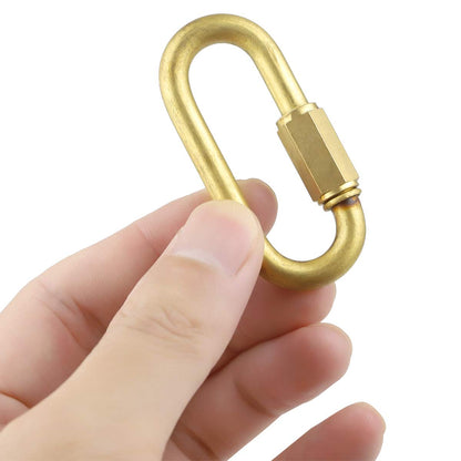 Brass Quick Links D Shape Locking Quick Chain Repair Links M4 5/32 inch Pack of 15
