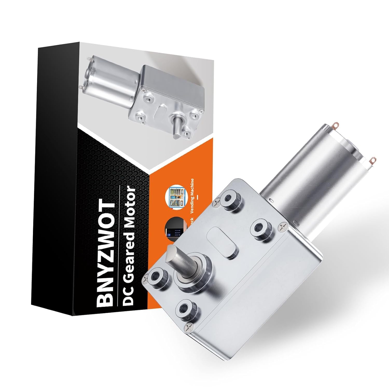 Turbo Worm Geared Motor High Torque Turbine Worm Gear Box Reduction Motor 6mm Shaft (DC 6V 8RPM)