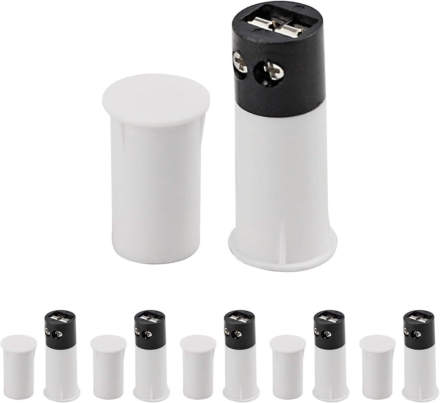 MC-33C Normally Closed Recessed Window Door Contact Sensor Alarm Magnetic Reed Switch 5 Sets