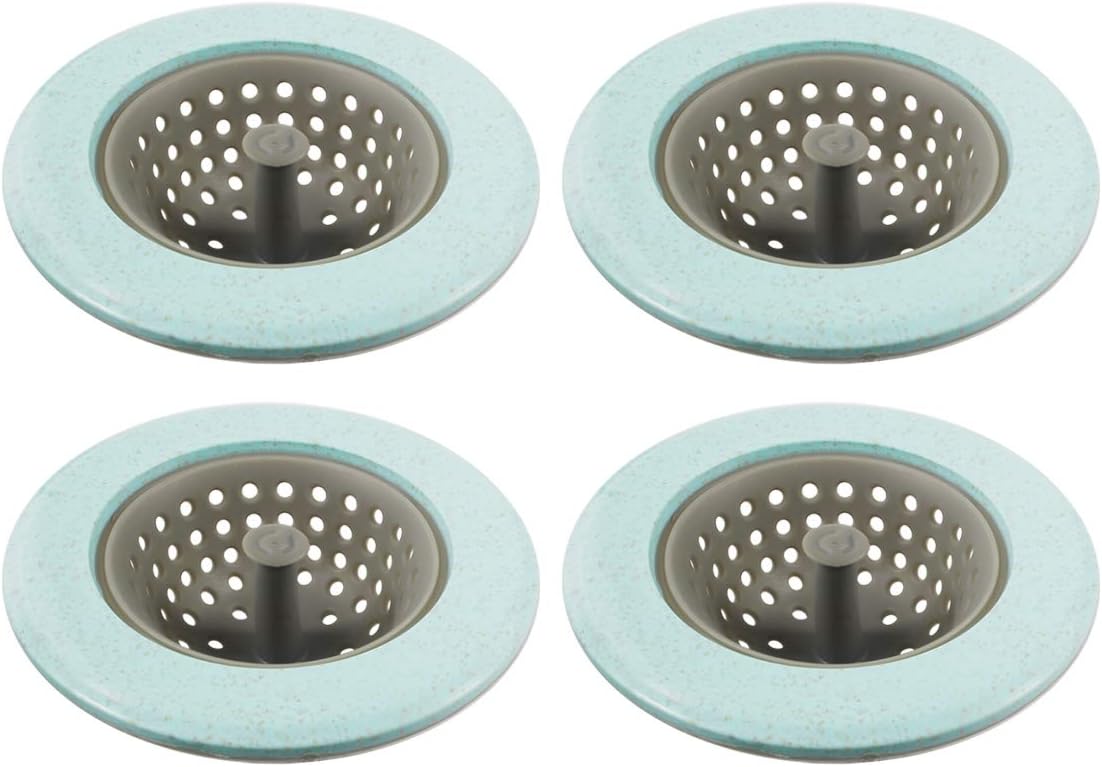 Kitchen Silicone Sink Strainer Garbage Disposal Strainer Sink Drain Catcher Plug Drain Cover Kitchen Sink Basket for Kitchen Sinks Silicone Green 4 Pack