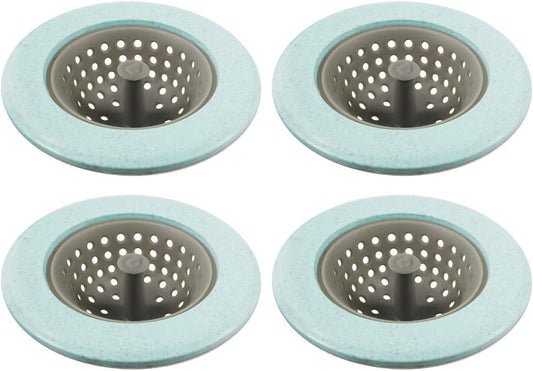 Kitchen Silicone Sink Strainer Garbage Disposal Strainer Sink Drain Catcher Plug Drain Cover Kitchen Sink Basket for Kitchen Sinks Silicone Green 4 Pack