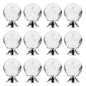 12 PCS Crystal Cabinet Knobs Round Glass Bubbles Knobs Smooth Drawer Pulls Handle for Home, Cabinet, Drawer and Dresser with 3 Different Size Screws, 30MM (Amber)