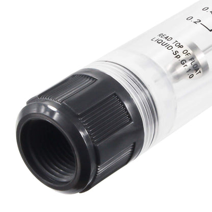 1/2" Female Thread Water Liquid Inline Flowmeter Rotameter M-15 0.2-2.0 GPM 1-7 LPM