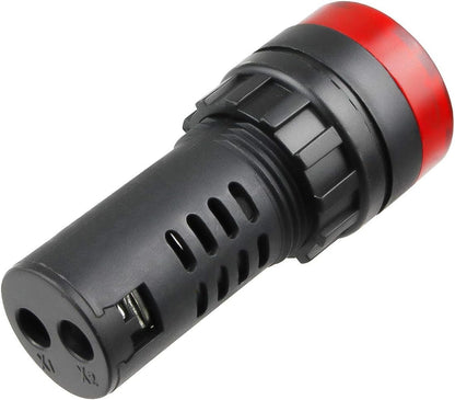 24V Flash Buzzer Alarm Beep LED Indicator Signal Lamp Warning Lights Red 10Pcs