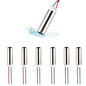 6 Pcs DC Coreless Vibration Motors 7x25mm Micro Vibrating Motors 1-6V 8000-20000RPM for Electronic Vibration equipments and DIY Projects