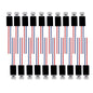 20Pcs DC 3V 3500RPM Pager Cell Phone Micro Vibration Motor 4mm x 8mm(Black)
