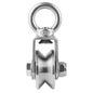 V Type Cable Pulley Wheel, Swivel Single Pulley Block, Stainless Steel, Bearing Inside, Heavy Duty Good for Pulley System Gym Equipment, Loading 1100lb