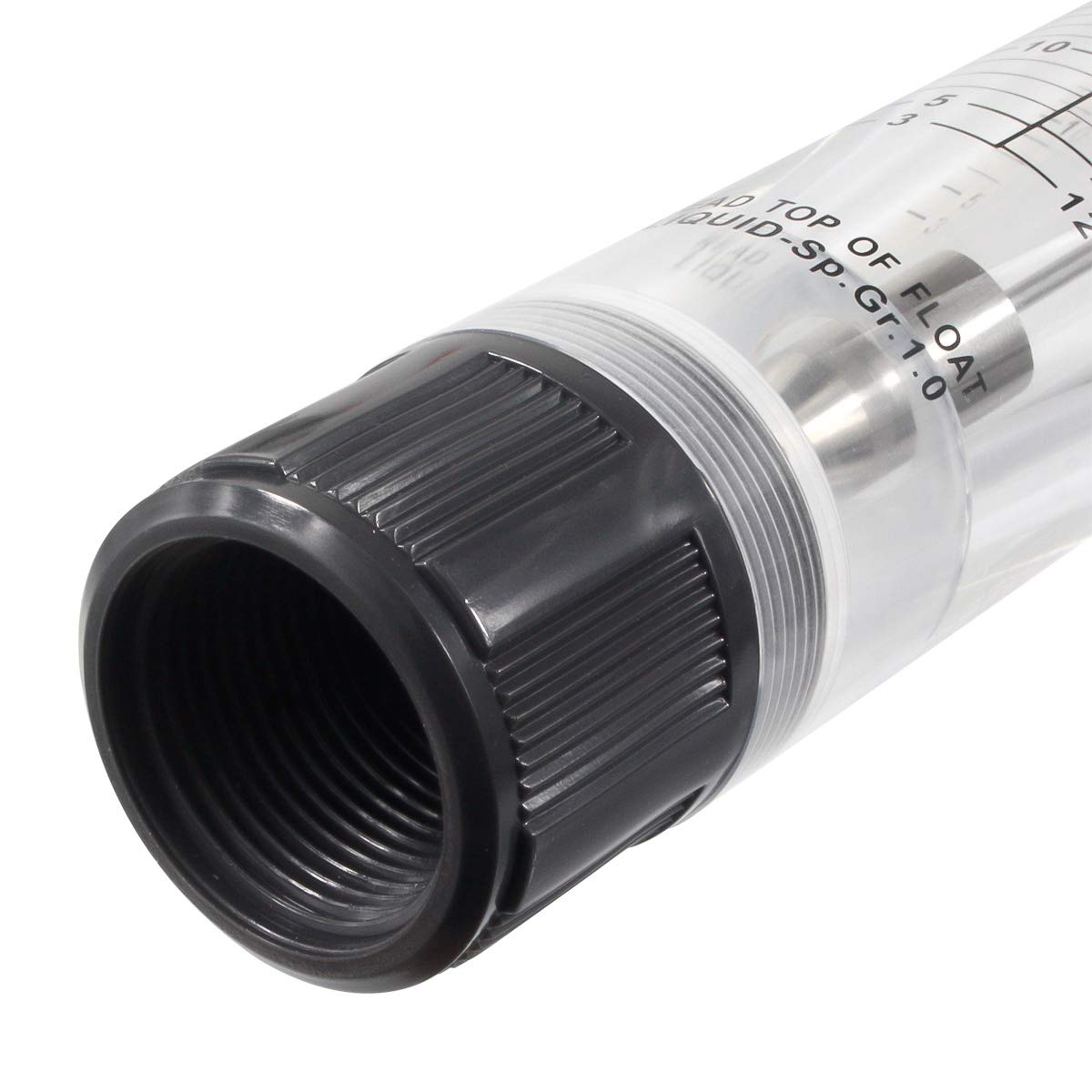 Inline Clear Acrylic Water Flowmeter 1PT Dia Threads G-25 3-30 GPM 12-120 LPM