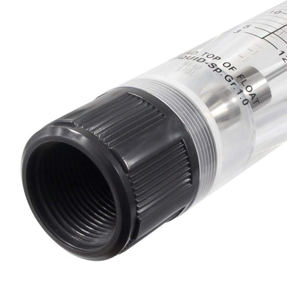 Inline Clear Acrylic Water Flowmeter 1PT Dia Threads G-25 3-30 GPM 12-120 LPM