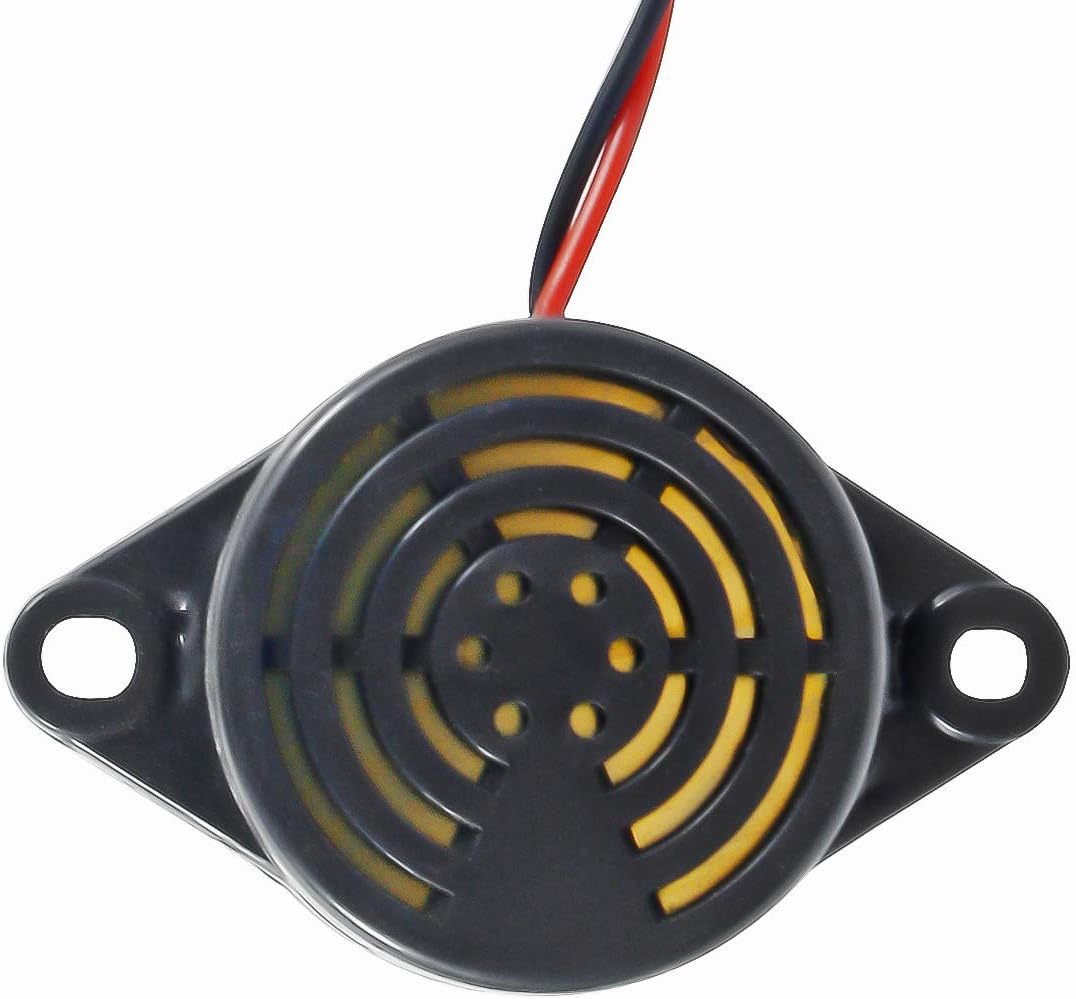 10PCS SFM-27 DC 3-24V Alarm Siren Electronic Piezo Active Buzzer, 95dB High Decibel Continuous Beep Speaker for Arduino