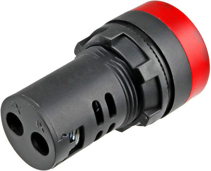 12V Flash Buzzer Alarm Beep LED Indicator Signal Lamp Warning Lights Red 10Pcs