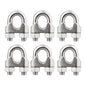 1/16 Inch M2 Stainless Steel Wire Rope Cable Clip Clamp Pack of 20
