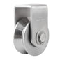 Pulley Block U Type Single Wheel Pulley Block Duplex Bearing 304 Stainless Steel Smooth Loading 880lb/400Kg for Material Handling and Moving