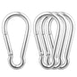 1.57 Inch Stainless Steel Carabiner Clip, 30 Pack, 304 Marine Grade, Heavy Duty Spring Snap Hooks, Mini and Large Sizes