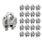 1/16 Inch M2 Stainless Steel Wire Rope Cable Clip Clamp Pack of 20