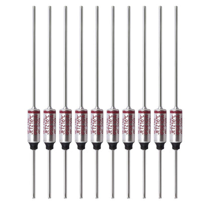 SF70E-73 Degree Metal Thermal Cutoffs Thermal Fuse 10A 250V for Motor Transformer Electric Industrial Home Appliance 10Pcs