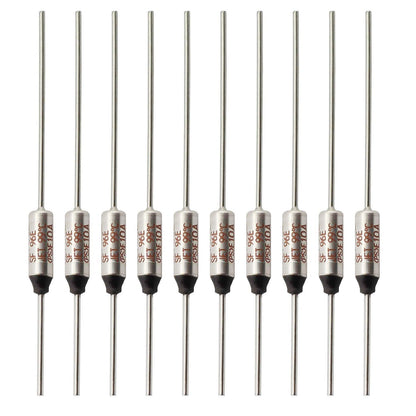 SF70E-73 Degree Metal Thermal Cutoffs Thermal Fuse 10A 250V for Motor Transformer Electric Industrial Home Appliance 10Pcs