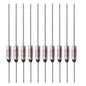 SF70E-73 Degree Metal Thermal Cutoffs Thermal Fuse 10A 250V for Motor Transformer Electric Industrial Home Appliance 10Pcs