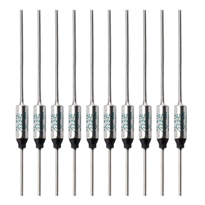 SF70E-73 Degree Metal Thermal Cutoffs Thermal Fuse 10A 250V for Motor Transformer Electric Industrial Home Appliance 10Pcs