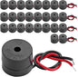 25PCS Buzzer DC 3-12V Wired Connector Active Electronic Buzzer 85dB
