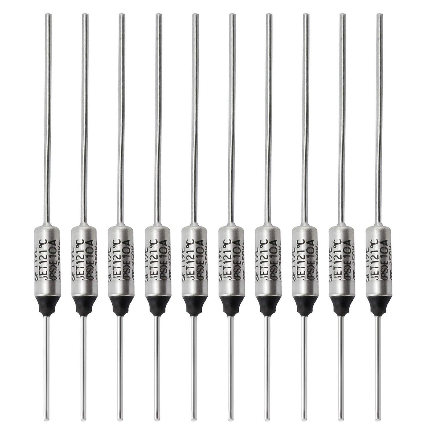 SF70E-73 Degree Metal Thermal Cutoffs Thermal Fuse 10A 250V for Motor Transformer Electric Industrial Home Appliance 10Pcs