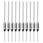 SF70E-73 Degree Metal Thermal Cutoffs Thermal Fuse 10A 250V for Motor Transformer Electric Industrial Home Appliance 10Pcs